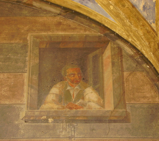 Casa De Petri: pittura del portico